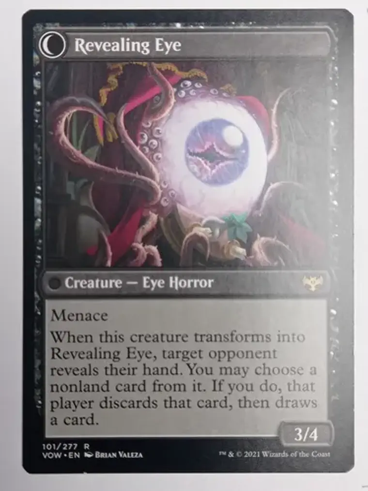 Carta Magic Concealing Curtains / Rev Eye [crimson Vow] Mtg 1