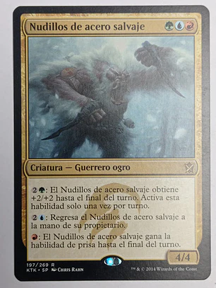 Carta Magic Nudillos De Acero Salvaje [tarkir] Mtg
