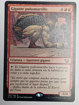 Carta Magic Gigante Puñomartillo [c15] Mtg