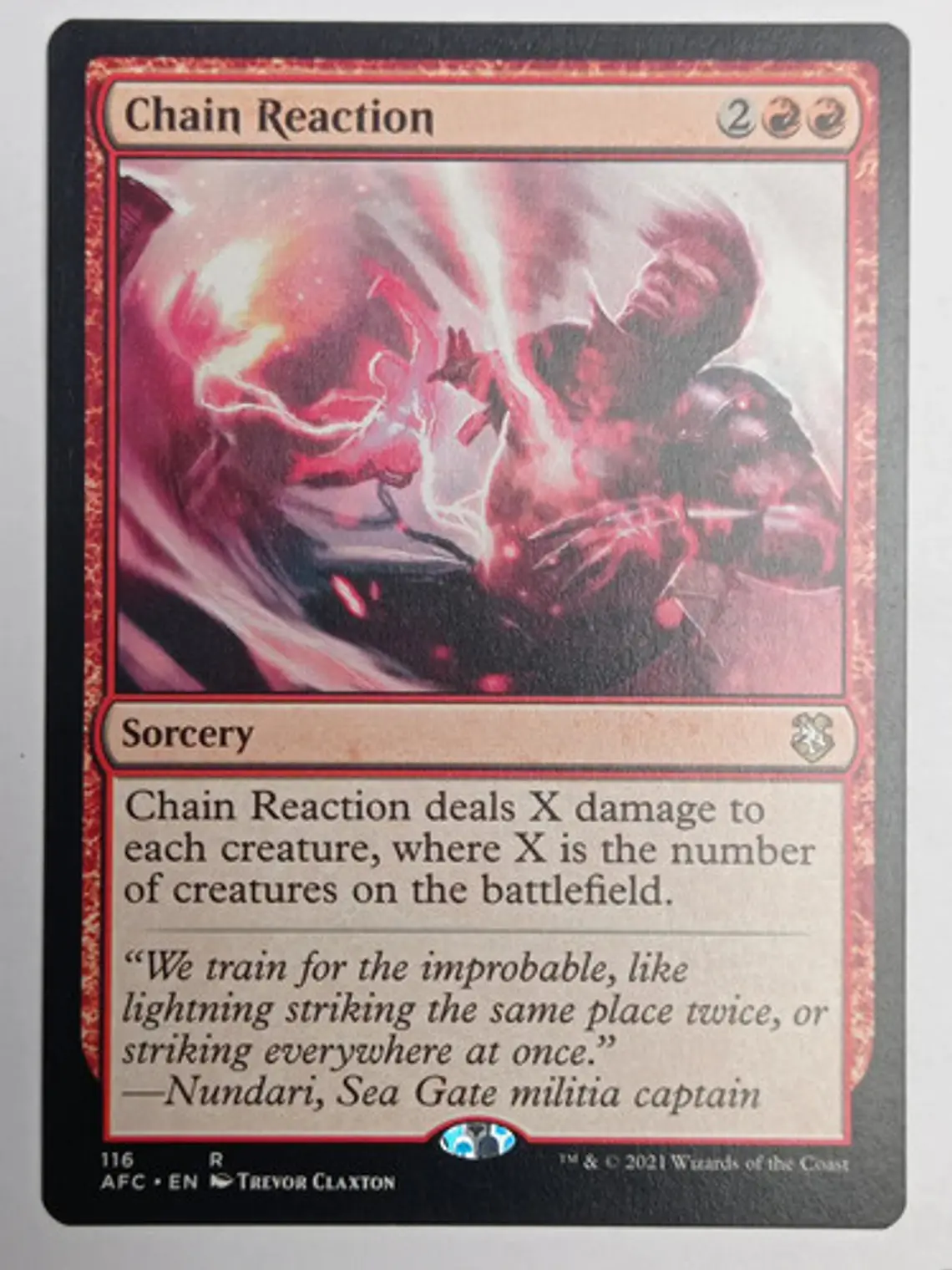 Carta Magic Chain Reaction [forgotten Realms] Mtg 1