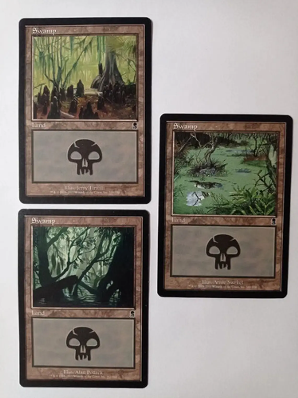 Magic The Gathering Lands 3x Swamp Odyssey Mtg 1