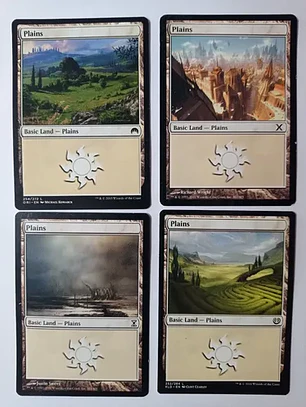 Magic The Gathering Lands 4x Plains Mix Origins+ Mtg