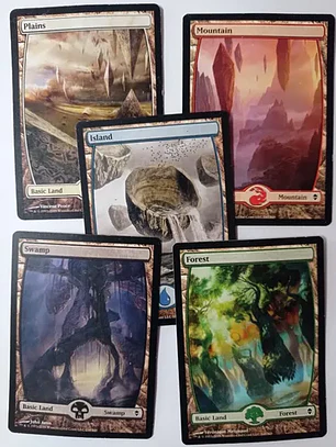Magic The Gathering Lands 5x Mix Zendikar Mtg