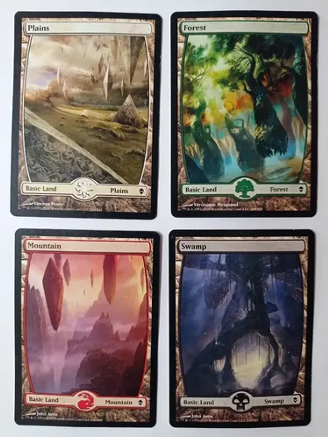 Magic The Gathering Lands 4x Mix Zendikar Mtg 1