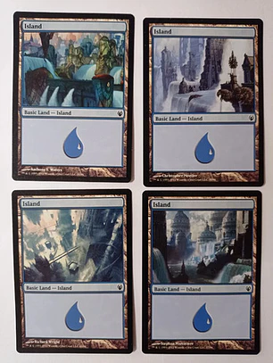 Magic The Gathering Lands 4x Island Izzet Vs Golgari Mtg