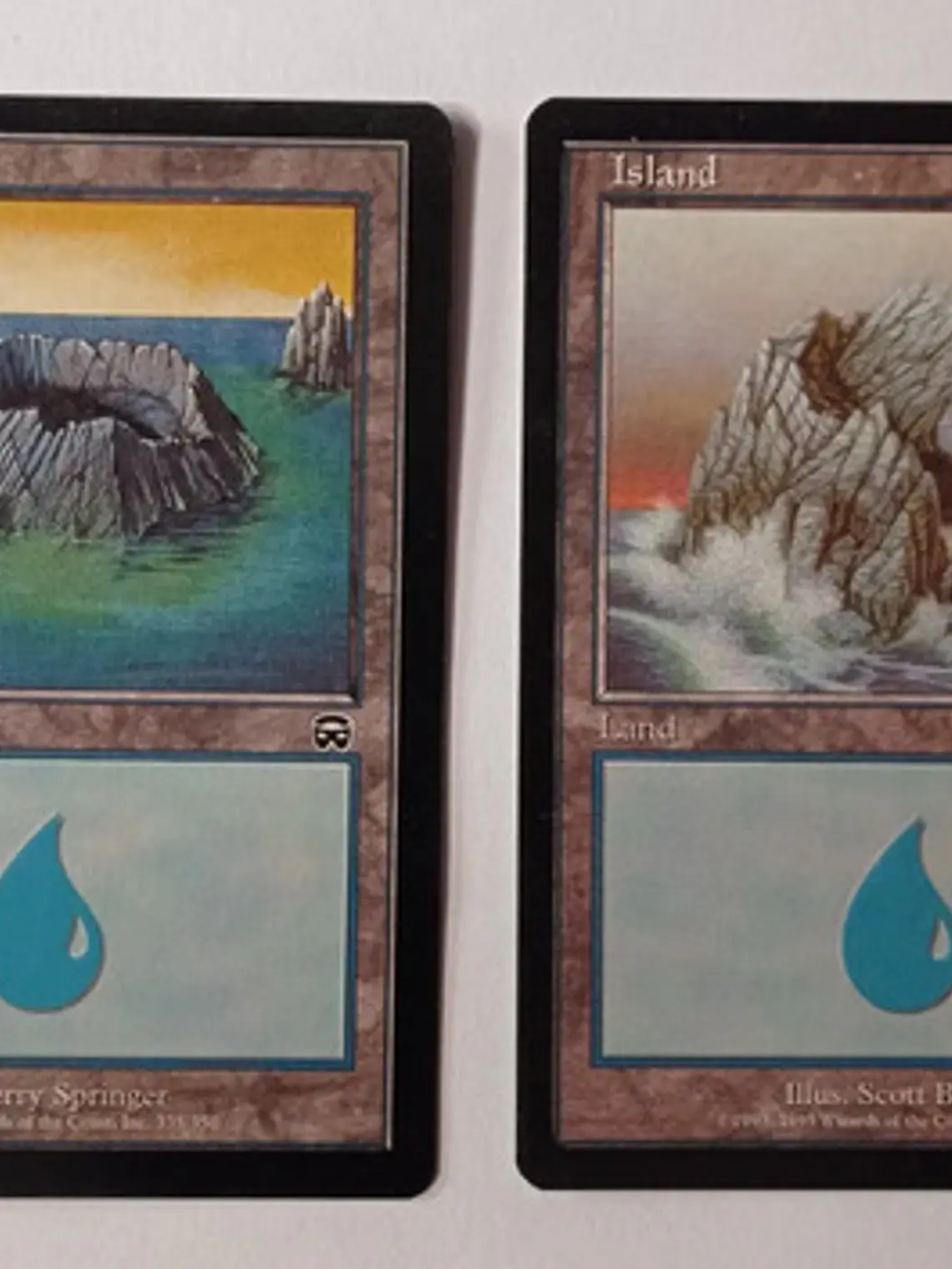 Magic The Gathering Lands 2x Island Mercadian Masques Mtg 1