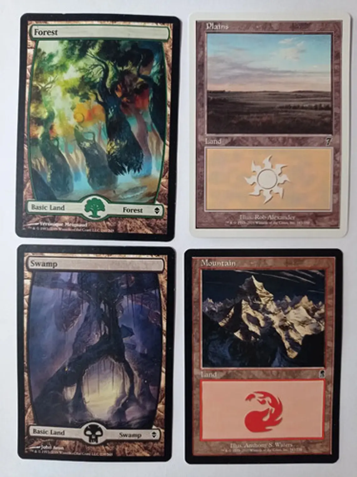 Magic The Gathering Lands 4x Mix Zendikar+ Odyssey+ Mtg 1