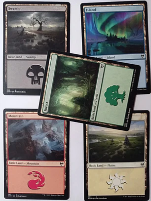 Magic The Gathering Lands 5x Mix Kaldheim Mtg
