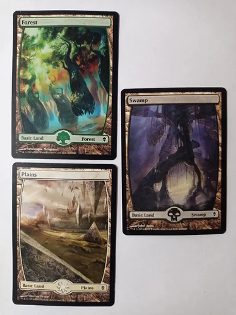 Magic The Gathering Lands 3x Mix Zendikar Mtg 1