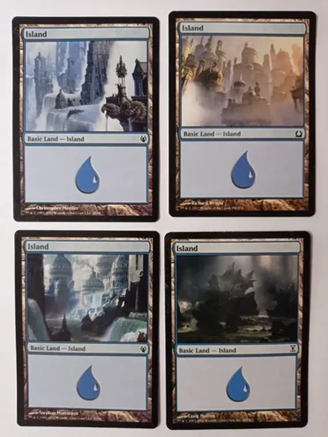 Magic The Gathering Lands 4x Island Mix Mtg 1