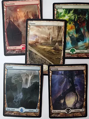 Magic The Gathering Lands 5x Mix Zendikar Mtg
