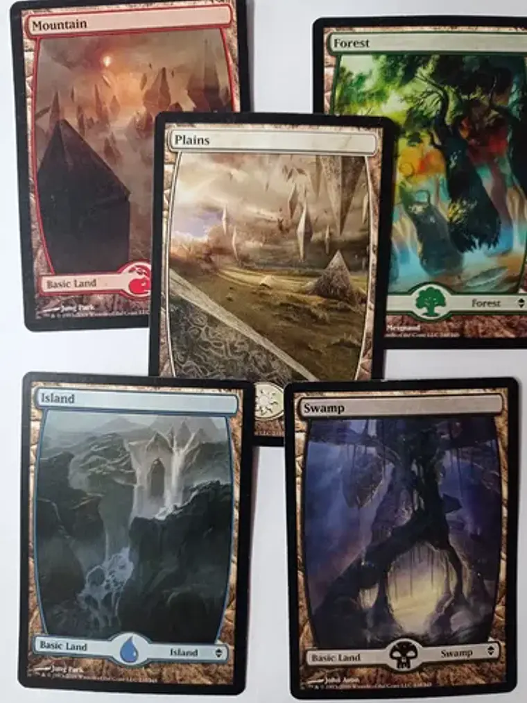 Magic The Gathering Lands 5x Mix Zendikar Mtg 1