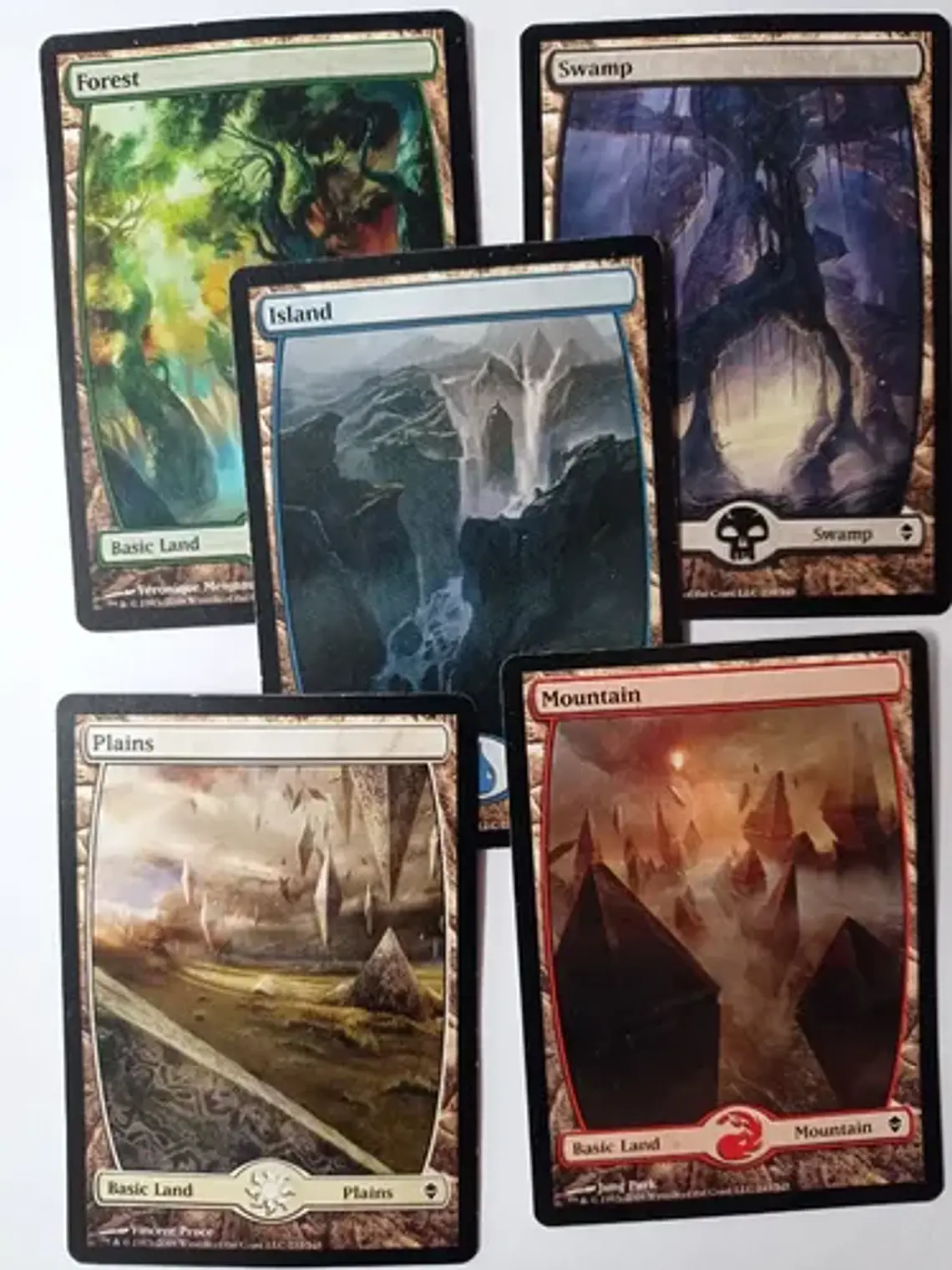 Magic The Gathering Lands 5x Mix Zendikar Mtg 2