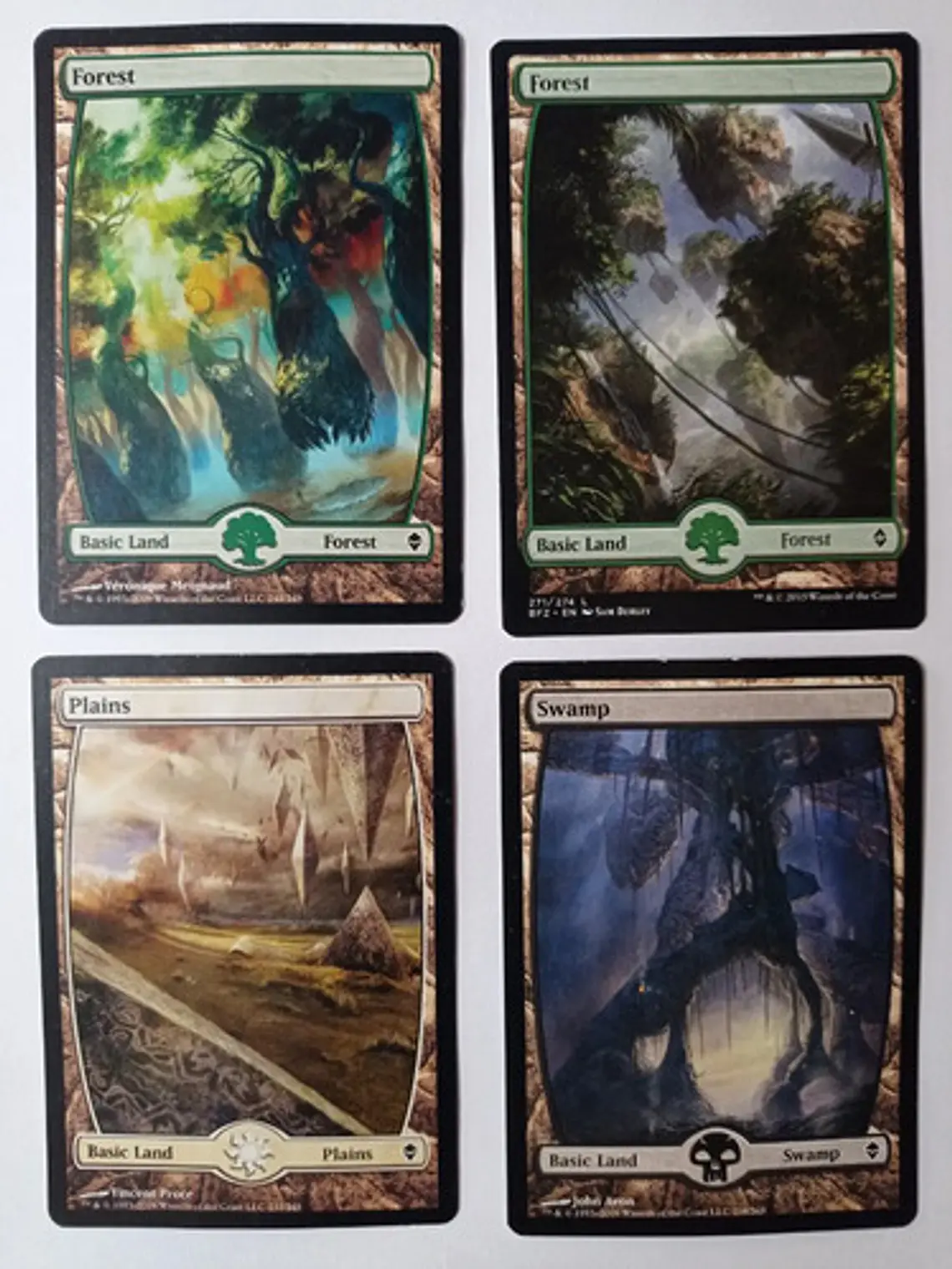Magic The Gathering Lands 4x Mix Zendikar+ Mtg 1