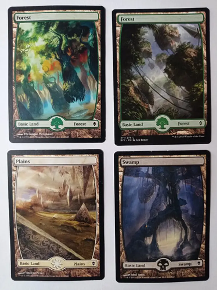 Magic The Gathering Lands 4x Mix Zendikar+ Mtg 1