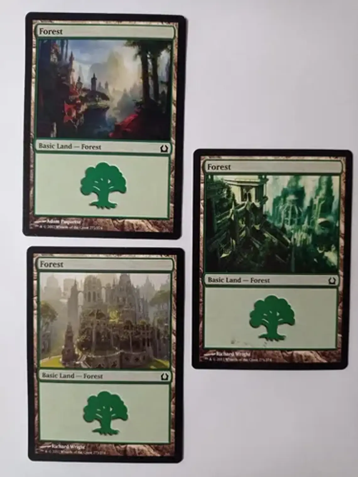 Magic The Gathering Lands 3x Forest Return To Ravnica Mtg 1