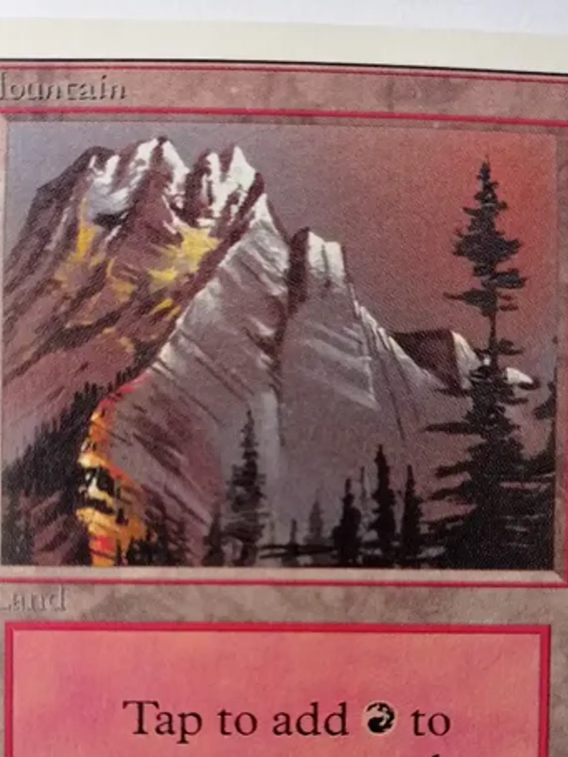 Magic The Gathering Lands 1x Mountain Unlimited Mtg 1