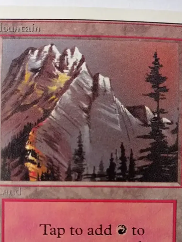 Magic The Gathering Lands 1x Mountain Unlimited Mtg 1