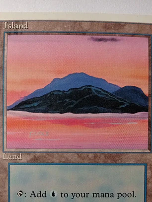 Magic The Gathering Lands 1x Island 4ta Ed Mtg