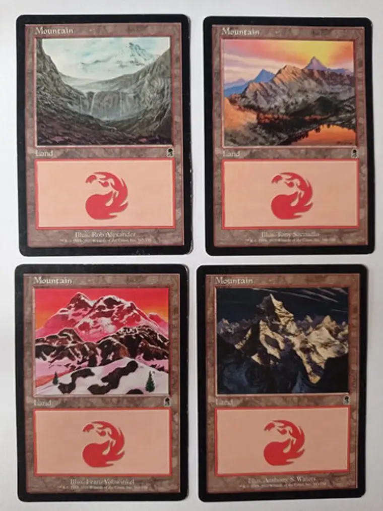 Magic The Gathering Lands 4x Mountain Odyssey Mtg 1