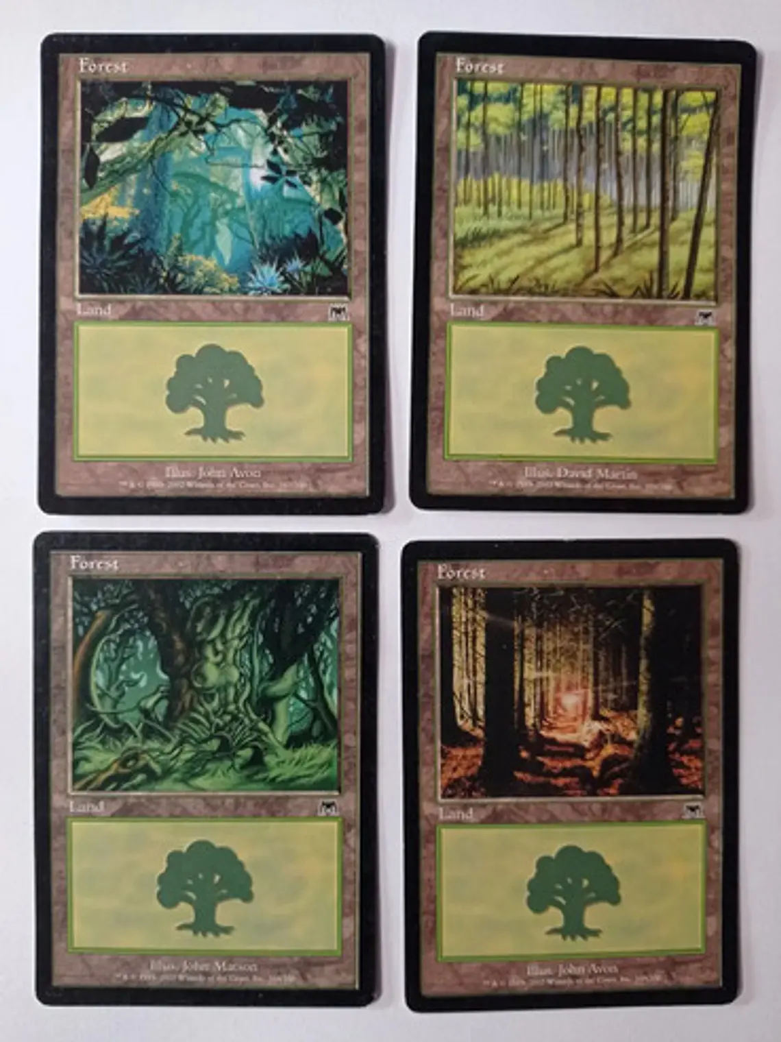 Magic The Gathering Lands 4x Forest Onslaught Mtg 1