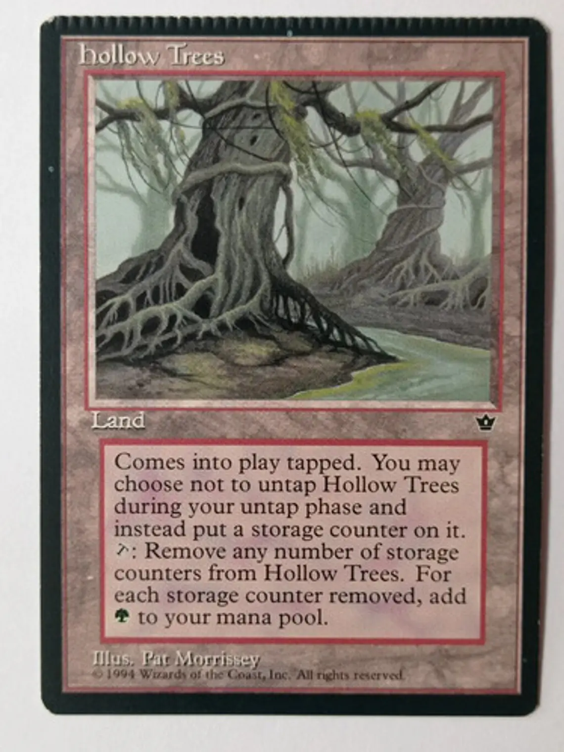 Magic The Gathering Lands 1x Hollow Trees Fallen Empires Mtg 1