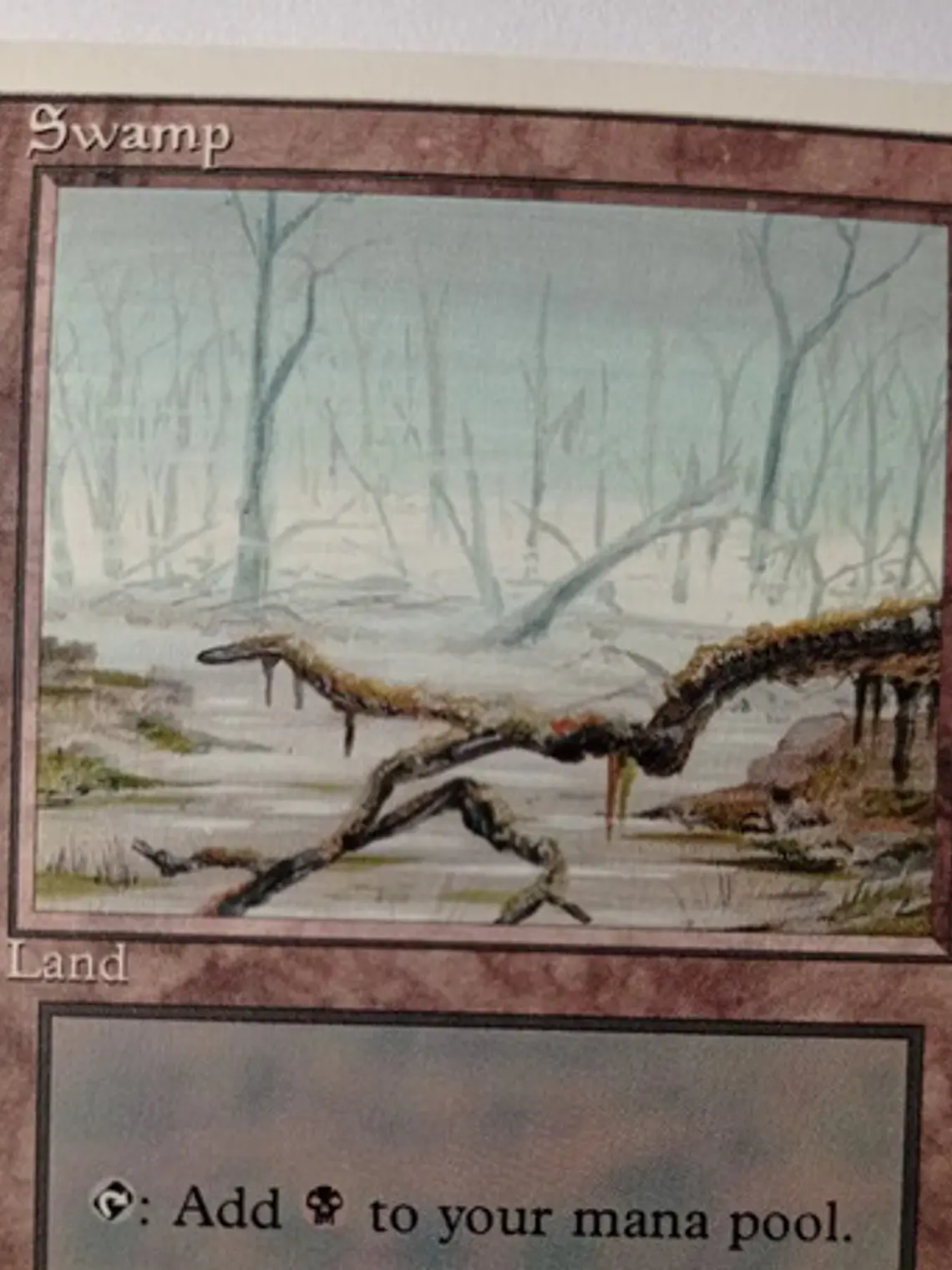 Magic The Gathering Lands 1x Swamp 4ta Ed Mtg 1