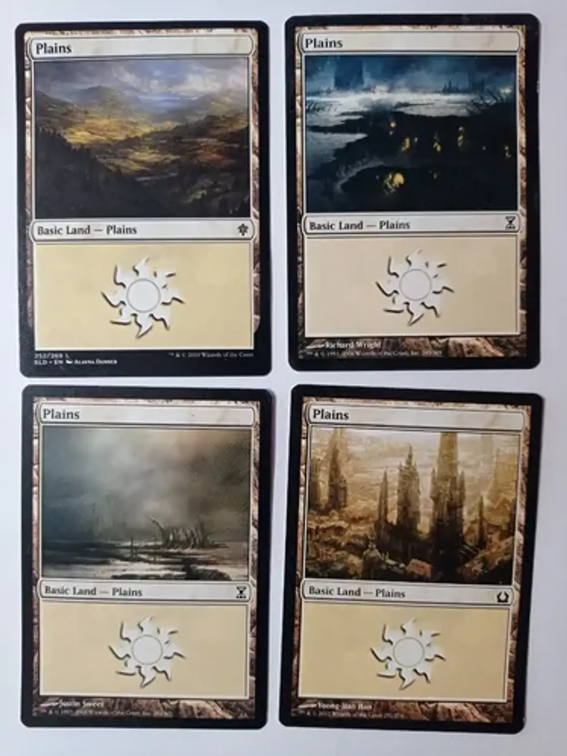 Magic The Gathering Lands 4x Plains Mix Mtg 1