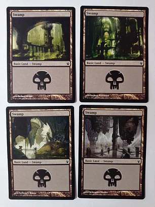 Magic The Gathering Lands 4x Swamp Izzet Vs Golgari Mtg