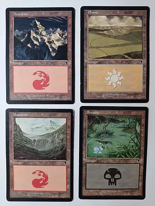 Magic The Gathering Lands 4x Mix Odyssey Mtg