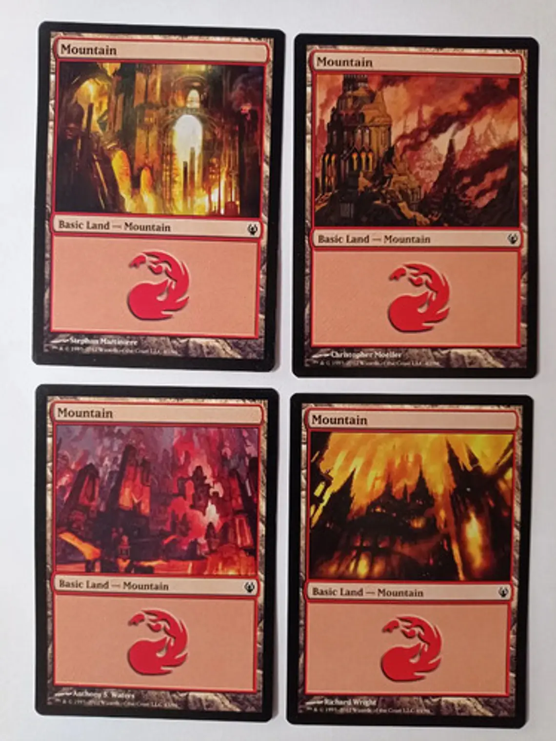 Magic The Gathering Lands 4x Mountain Izzet Vs Golgari Mtg 1