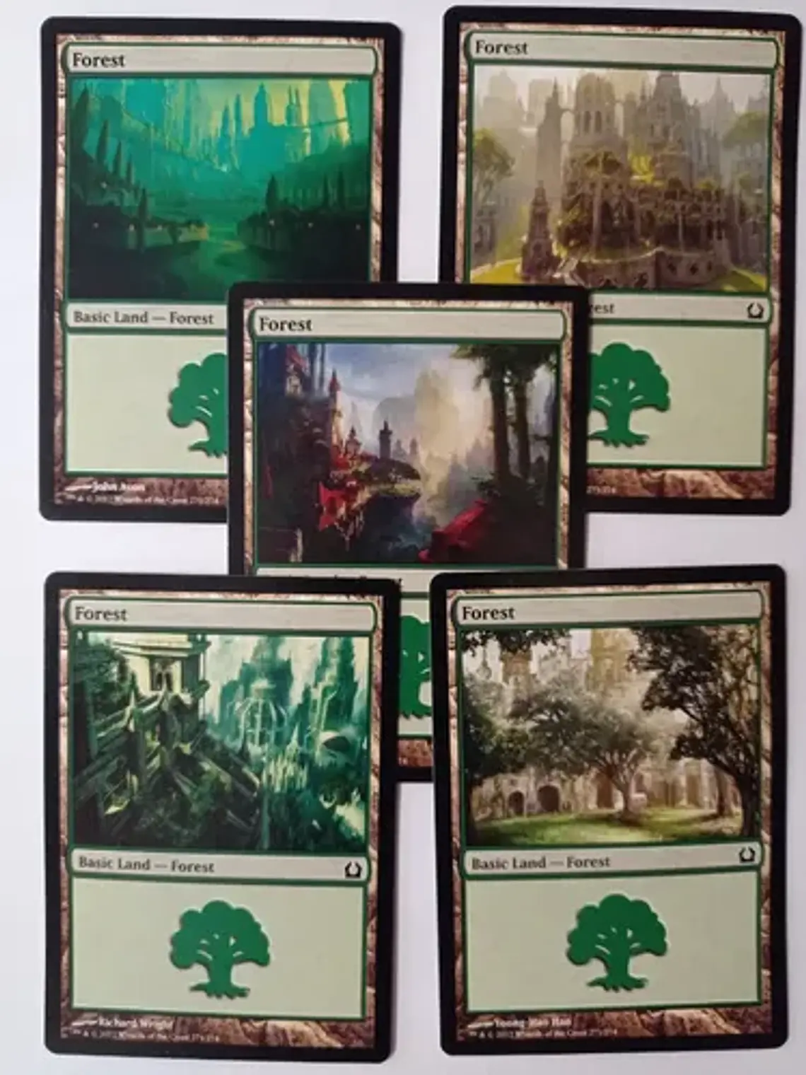 Magic The Gathering Lands 5x Forest Return To Ravnica Mtg 1