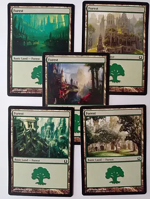 Magic The Gathering Lands 5x Forest Return To Ravnica Mtg