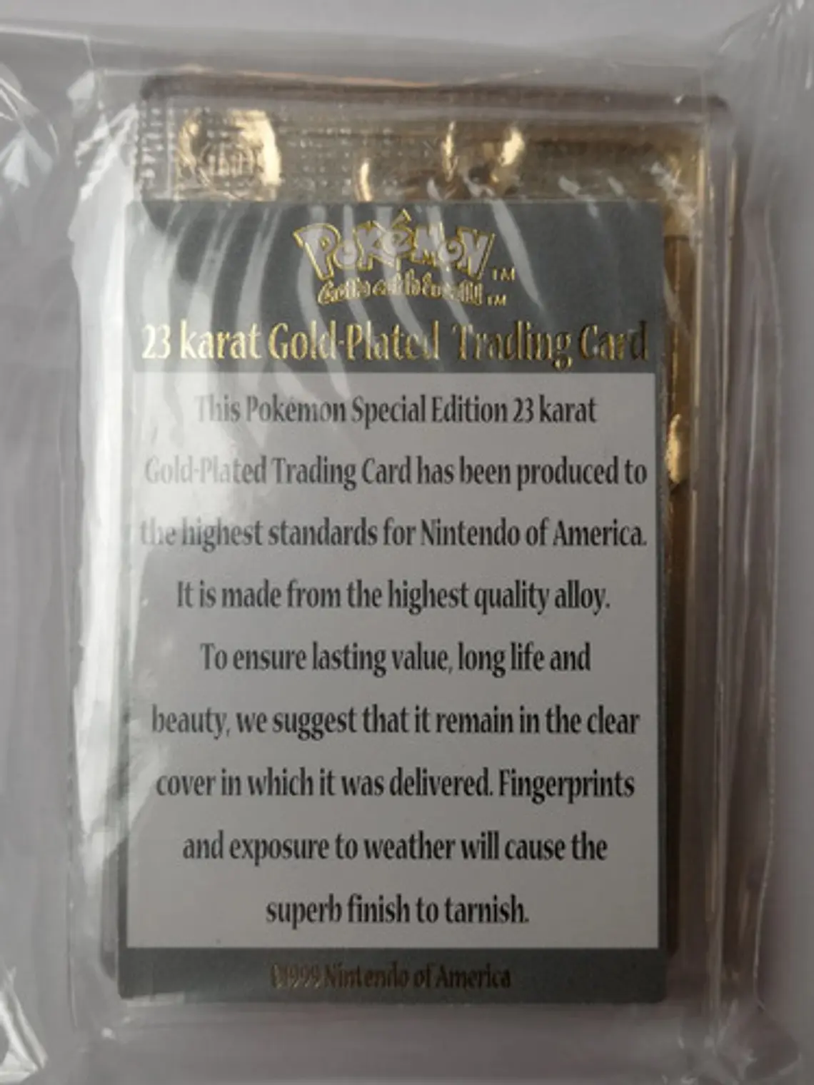 Placa Mewtwo 1999 Pokemon Nintendo Bañada Oro Placa Mewtwo 3