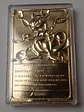 Placa Mewtwo 1999 Pokemon Nintendo Bañada Oro Placa Mewtwo - Miniatura 5