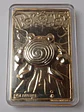 Placa Poliwhirl 1999 Pokemon Nintendo Bañada Oro - Miniatura 1