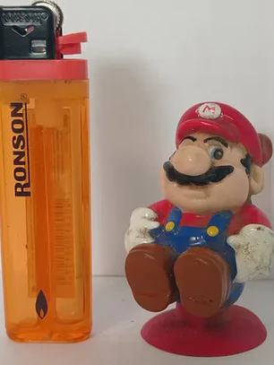 Tanooki Mario (detalle) 1989 Figura Mini Nintendo Mario Bros
