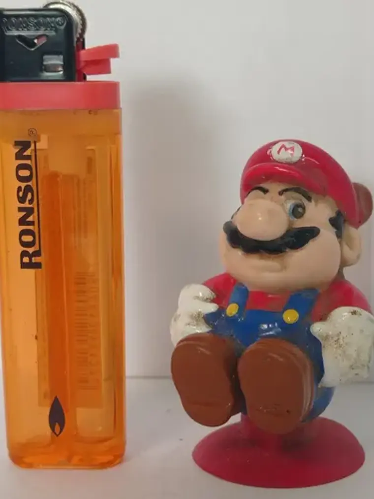 Tanooki Mario (detalle) 1989 Figura Mini Nintendo Mario Bros 2