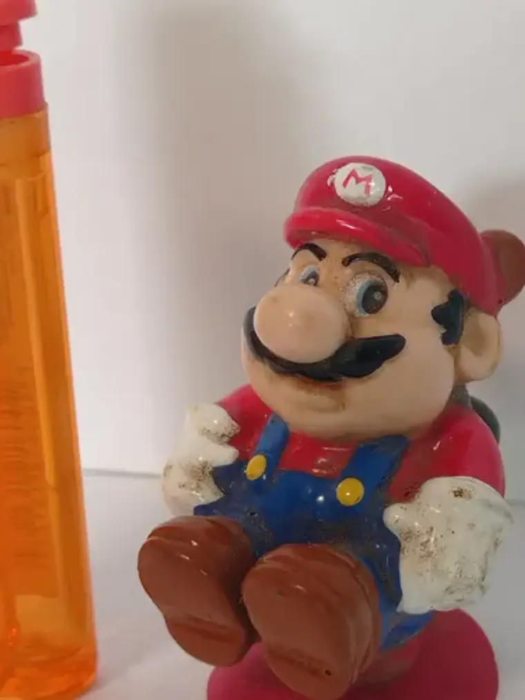Tanooki Mario (detalle) 1989 Figura Mini Nintendo Mario Bros 3