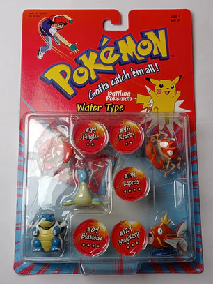 Kingler + Krabby + Magikarp + 1999 Hasbro Pokemon Nintendo