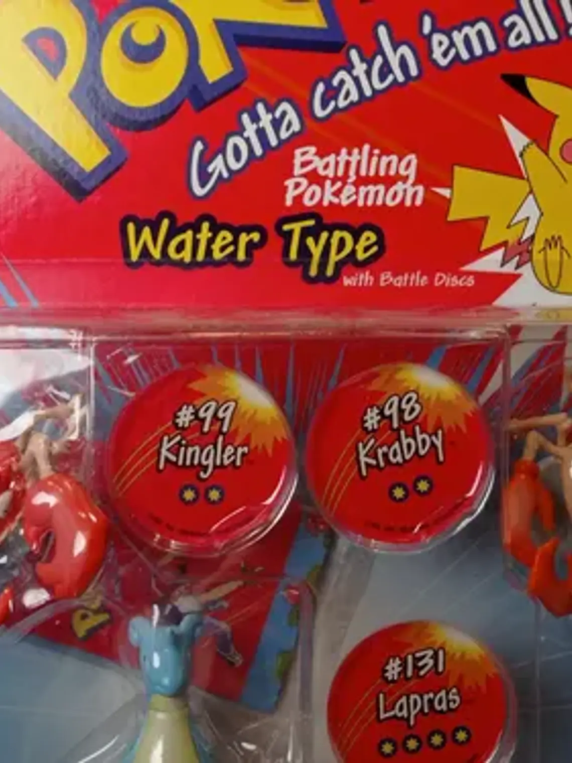 Kingler + Krabby + Magikarp + 1999 Hasbro Pokemon Nintendo 3