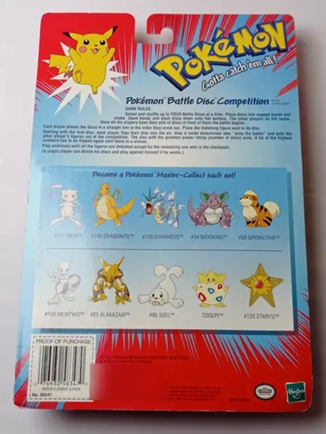 Kingler + Krabby + Magikarp + 1999 Hasbro Pokemon Nintendo 6