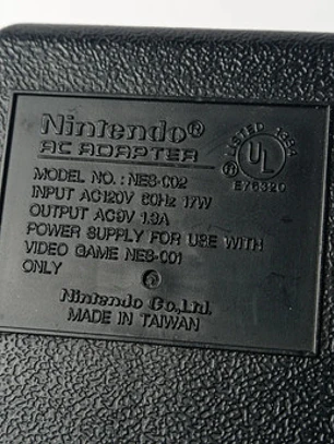 Adaptador Electrico 120v Nes Original Nintendo Nes-002