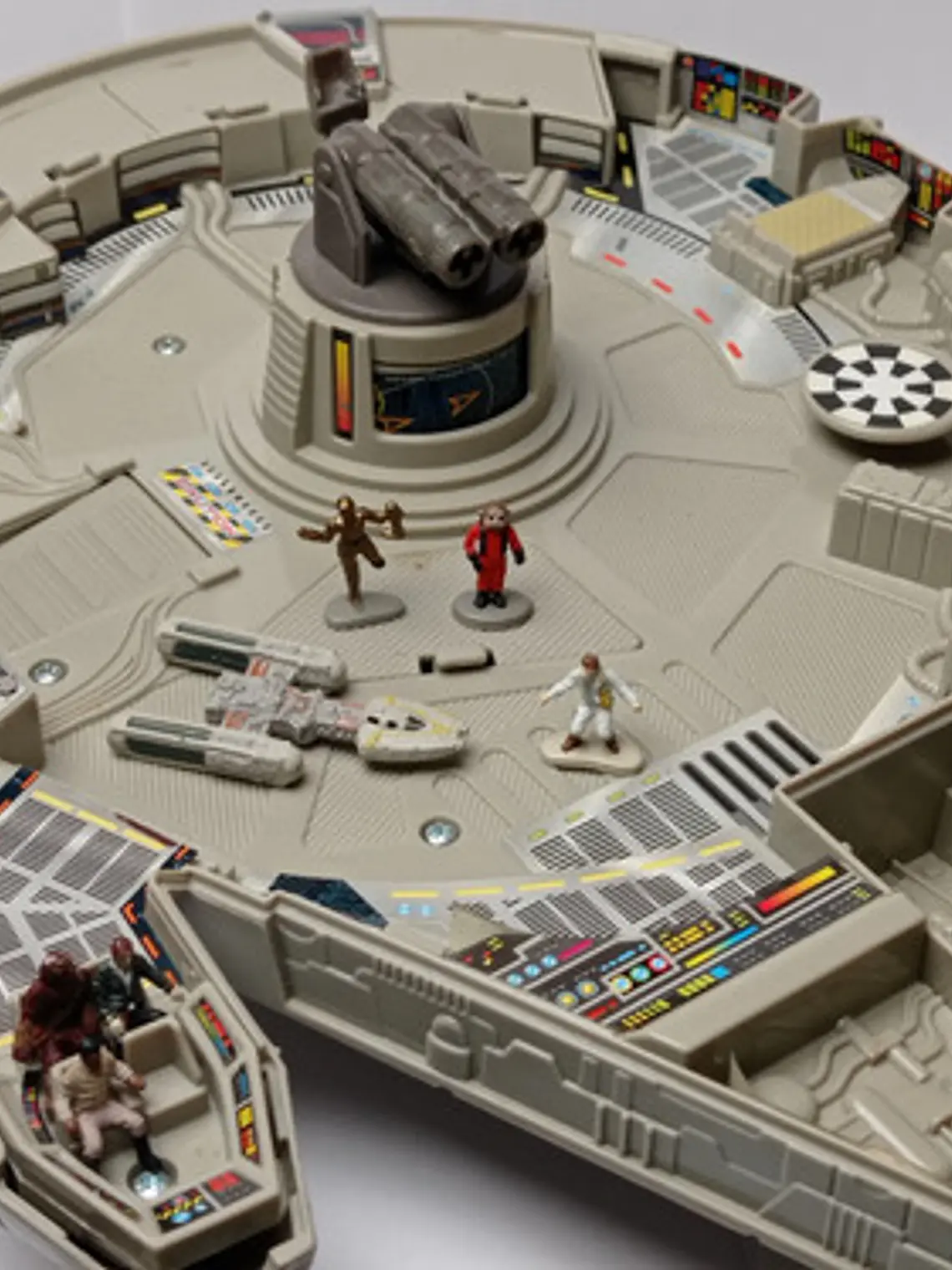 Millennium Falcon Playset 1995 Star Wars Micro Machines Gris 3