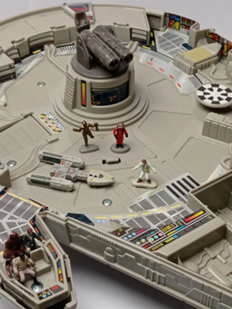 Millennium Falcon Playset 1995 Star Wars Micro Machines Gris 3
