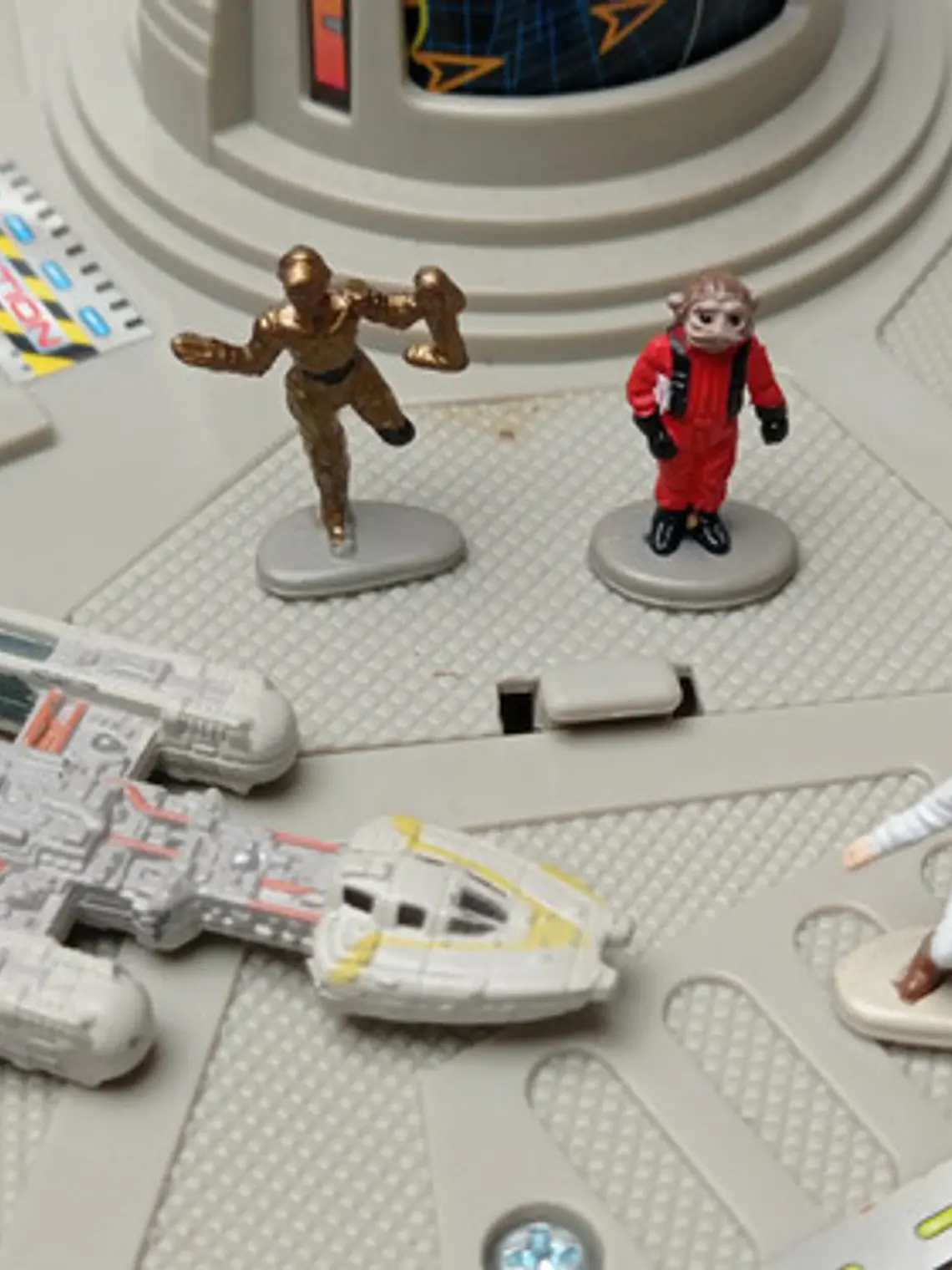 Millennium Falcon Playset 1995 Star Wars Micro Machines Gris 5