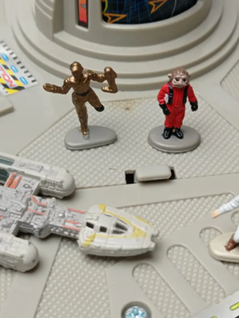 Millennium Falcon Playset 1995 Star Wars Micro Machines Gris 5