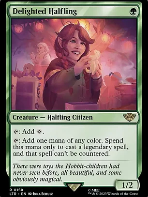 Carta Magic Delighted Halfling [middle Earth] Mtg