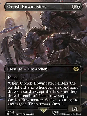 Carta Magic Orcish Bowmasters (alt) [middle Earth] Mtg