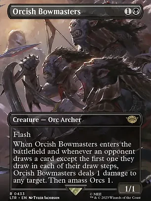 Carta Magic Orcish Bowmasters (alt Foil) [middle Earth] Mtg